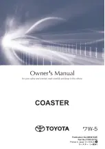 Toyota COASTER Owner'S Manual preview