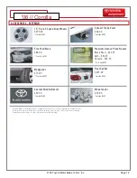 Preview for 16 page of Toyota Corola 2006 Brochure & Specs