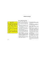 Предварительный просмотр 166 страницы Toyota Corolla 2000 Operating Manual