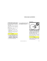 Preview for 85 page of Toyota Corolla 2002 Operating Manual