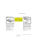 Предварительный просмотр 72 страницы Toyota Corolla 2004 Owner'S Manual