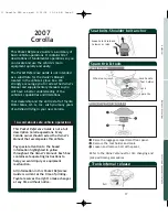 Предварительный просмотр 2 страницы Toyota Corolla 2007 Pocket Reference Manual