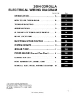 Toyota COROLLA2004 Electrical Wiring Diagram предпросмотр