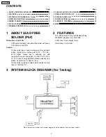 Предварительный просмотр 2 страницы Toyota CQ-ES7880AZ Service Manual