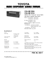 Toyota CQ-LS8180 Service Manual preview