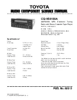 Toyota CQ-VS8180A Service Manual предпросмотр