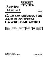 Preview for 1 page of Toyota CRT2242 Service Manual