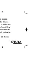 Preview for 1 page of Toyota DE224 User Manual