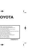 Preview for 136 page of Toyota DE224 User Manual