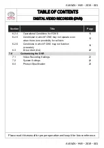 Preview for 3 page of Toyota DVR Owner'S Manual