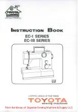 Toyota EC-1 Series Instruction Manual preview