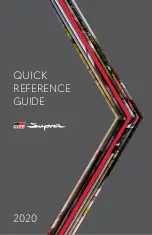 Toyota GR SUPRA 2020 Quick Reference Manual предпросмотр