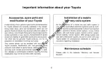 Предварительный просмотр 4 страницы Toyota Kluger 2004 Owner'S Manual