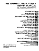 Preview for 4 page of Toyota Land Cruiser 1988 Repair Manual