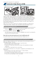 Preview for 46 page of Toyota Land Cruiser 2020 Quick Reference Manual