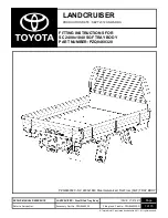 Предварительный просмотр 1 страницы Toyota LANDCRUISER PZQ8460320 Fitting Instructions Manual