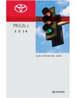 Preview for 1 page of Toyota PRIUS C 2016 Quick Reference Manual