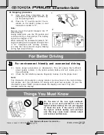 Предварительный просмотр 2 страницы Toyota Prius HSD 2004 Owner'S Manual