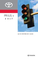 Предварительный просмотр 1 страницы Toyota PRIUS v 2017 Quick Reference Manual