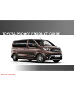 Toyota Proace 2016 Product Manual preview