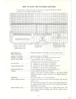 Preview for 39 page of Toyota Punch Card Knitter K747 Instruction Manual