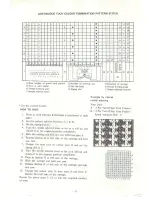 Preview for 49 page of Toyota Punch Card Knitter K747 Instruction Manual