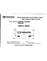 Toyota PZQ60-0041 Owner'S Manual preview