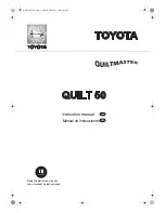 Предварительный просмотр 1 страницы Toyota QUILT 50 Instruction Manual