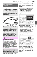 Предварительный просмотр 249 страницы Toyota RAV 4 2019 Manual