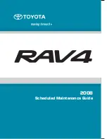 Предварительный просмотр 1 страницы Toyota RAV4 2008 Maintenance Manual