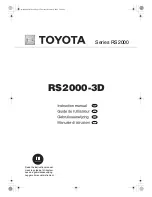 Предварительный просмотр 1 страницы Toyota RS2000-3D Instruction Manual