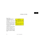 Preview for 174 page of Toyota Solara 2001 Operating Manual