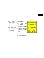 Preview for 185 page of Toyota Solara 2001 Operating Manual