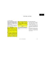 Preview for 191 page of Toyota Solara 2001 Operating Manual