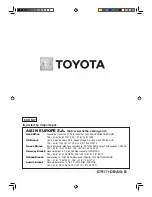 Preview for 44 page of Toyota SP10 Seies Instruction Manual