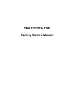 Toyota T100 1996 Service Manual preview