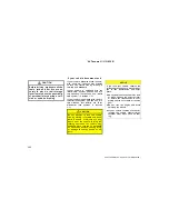 Предварительный просмотр 262 страницы Toyota Tacoma 2004 Operating Manual