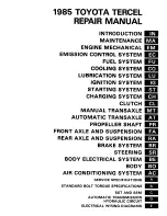 Preview for 2 page of Toyota Tercel 1985 Repair Manual