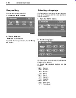 Preview for 135 page of Toyota TNS 700 Owner'S Manual