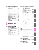 Preview for 5 page of Toyota VENZA 2009 Owner'S Manual