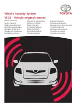 Toyota vss3 Owner'S Manual preview