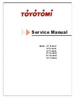 Preview for 1 page of Toyotomi CCT 100 INV-Ri Service Manual