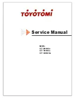 Preview for 1 page of Toyotomi CCT 100HINVi Service Manual