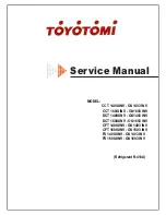 Toyotomi CCT 140IUINV Service Manual preview