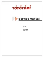 Preview for 1 page of Toyotomi CCT140A-M Service Manual