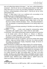 Preview for 21 page of Toyotomi CTG-228BRM User Manual