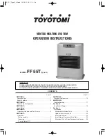 Toyotomi FF-55T Operation Instructions Manual preview