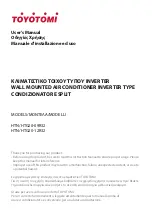 Toyotomi HTG20-09R32 User Manual preview