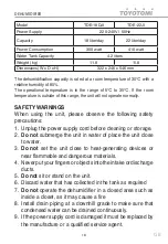 Предварительный просмотр 18 страницы Toyotomi IZUMI TDE-18DJI User Manual