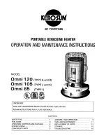 Toyotomi Kero-Sun Omni 105 Type L Operation And Maintenance Instructions preview